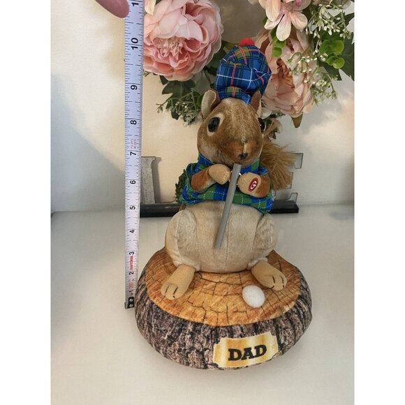 Gemmy Animated Dad Squirrel Golf Caddy Shack Plush Sings I'm Alright 10"‎ Tested - Picture 10 of 16